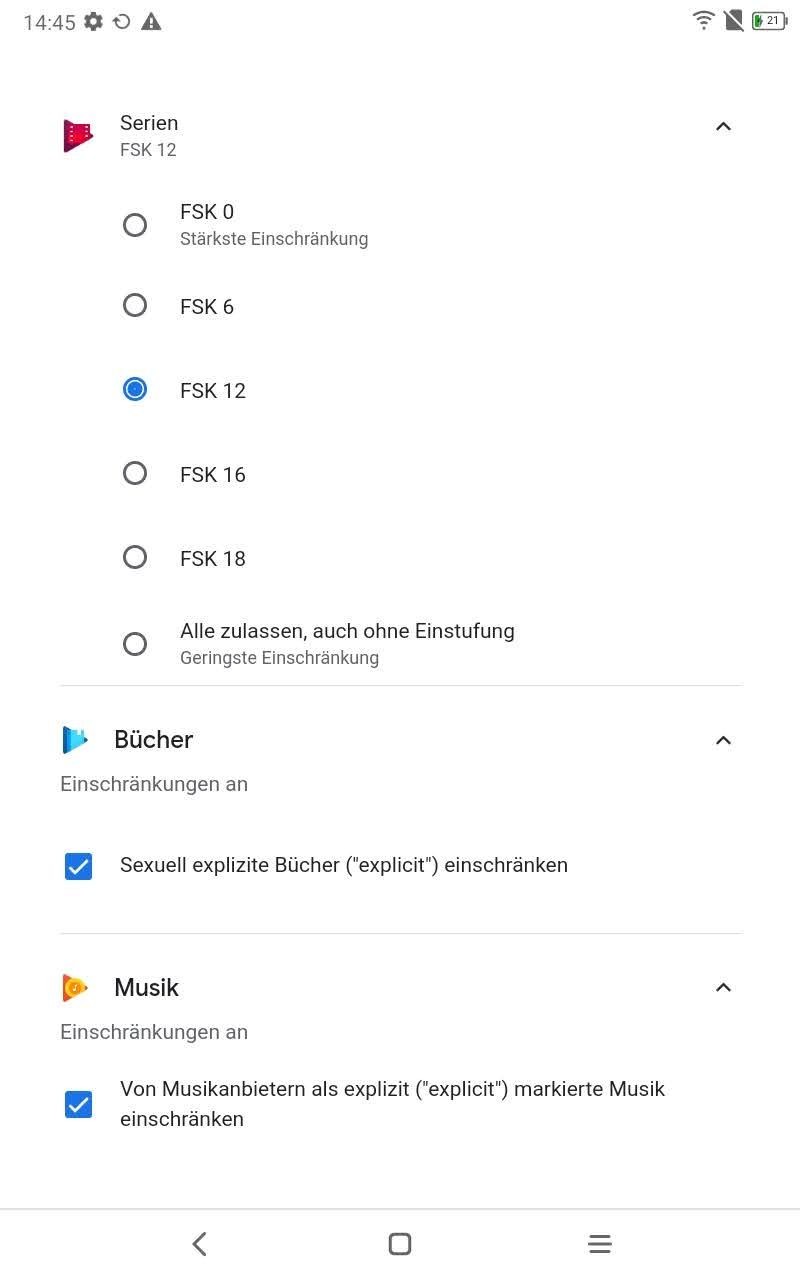 Family Link Einrichtung