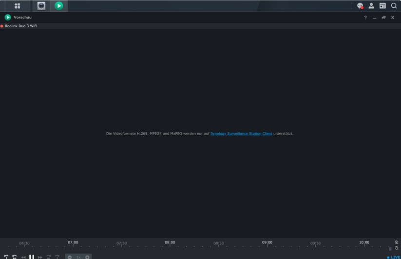 Reolink Duo 3 WiFi: Integration in Synology Surveillance Station