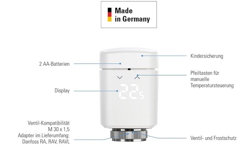 Eve Thermo: Heizkörperthermostat mit Thread und Matter