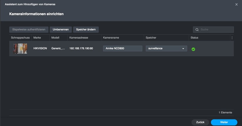 Synology Surveillance Station auf Synology DS223