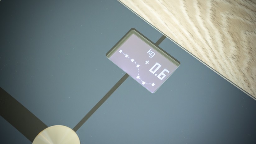 Gewichtsveränderung auf dem Bildschirm der Nokia Body+