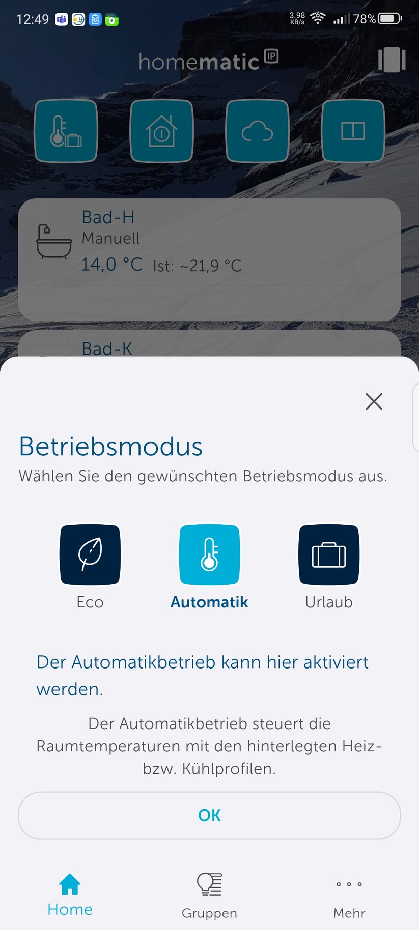  Einstellungen, Heizpläne, Automatisierung mit Fenstersensor