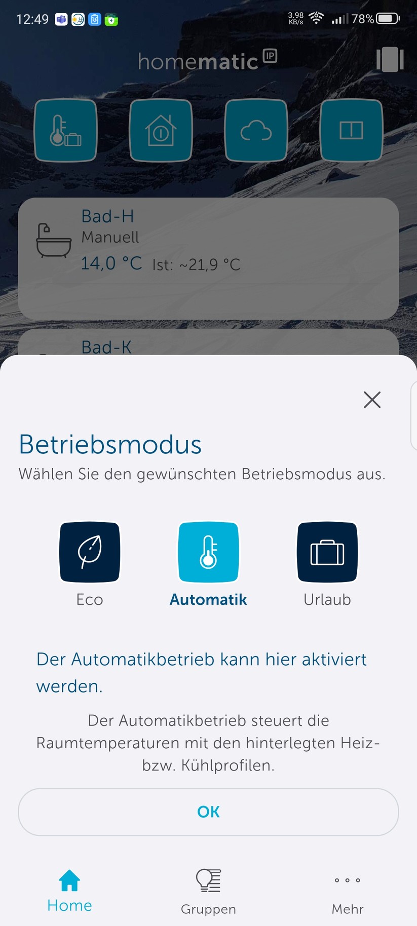 Homematic IP Pure: Einstellungen, Heizpläne, Automatisierung mit Fenstersensor