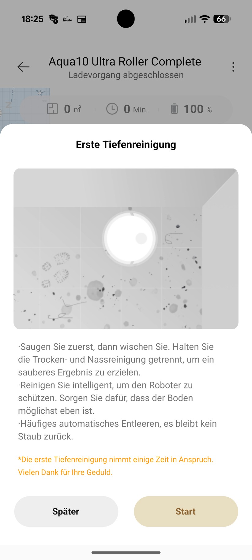 Dreame Aqua 10 Ultra Roller – App & Einrichtung