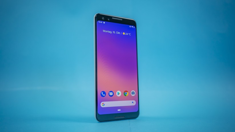 Vordere Seite des Google Pixel 3