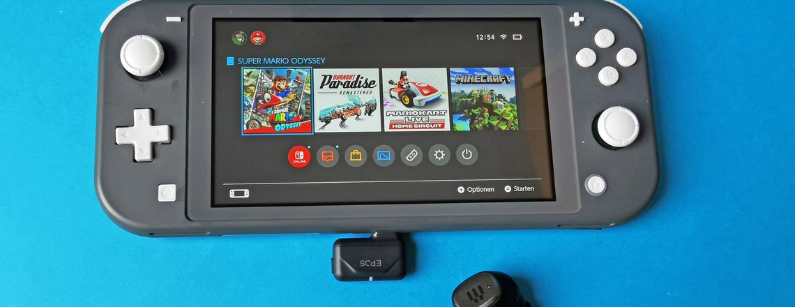 EPOS GTW 270 Hybrid an der Nintendo Switch Lite