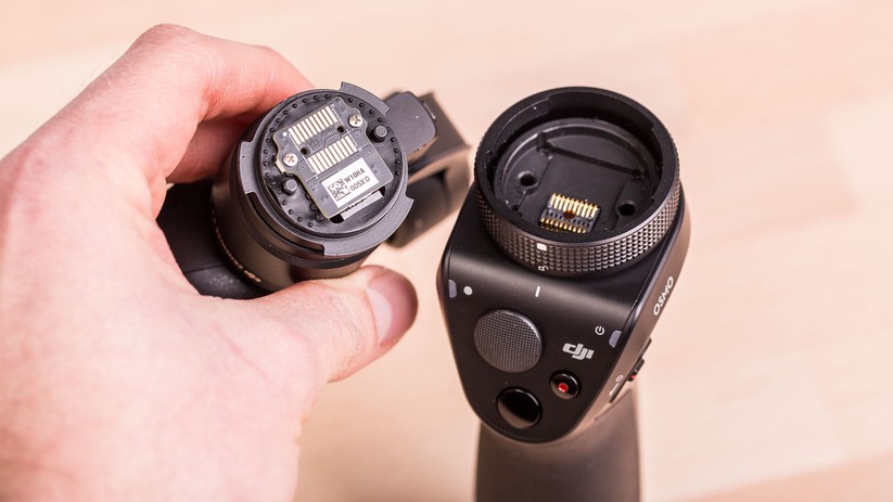 Mit dem DJI Osmo lassen sich auch andere Gimbals von DJI nutzen, beispielsweise aus der ZenMuse-X5-Serie.