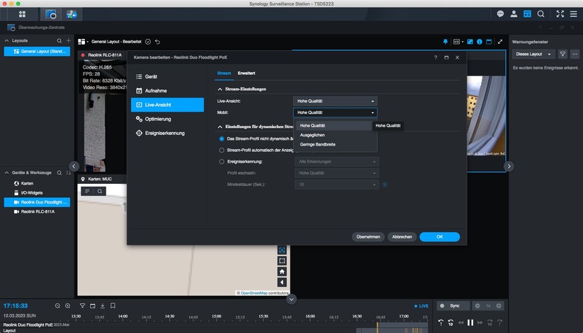 Synology Surveillance Station: Überwachungskameras konfigurieren