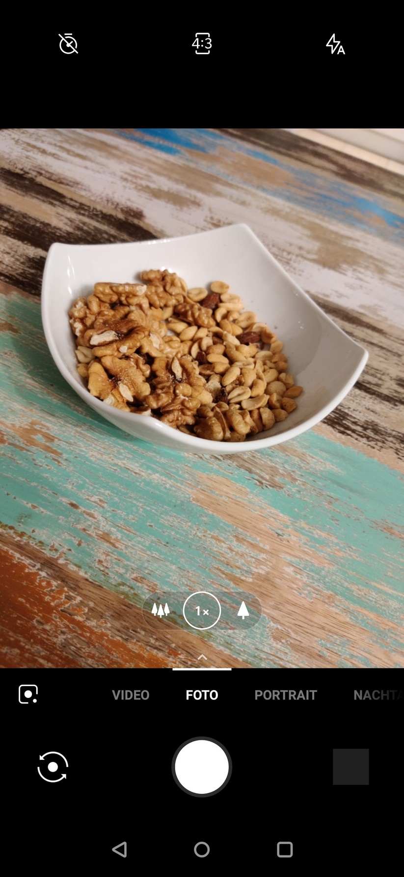 Oberfläche der Kamera auf dem Oneplus 7 Pro