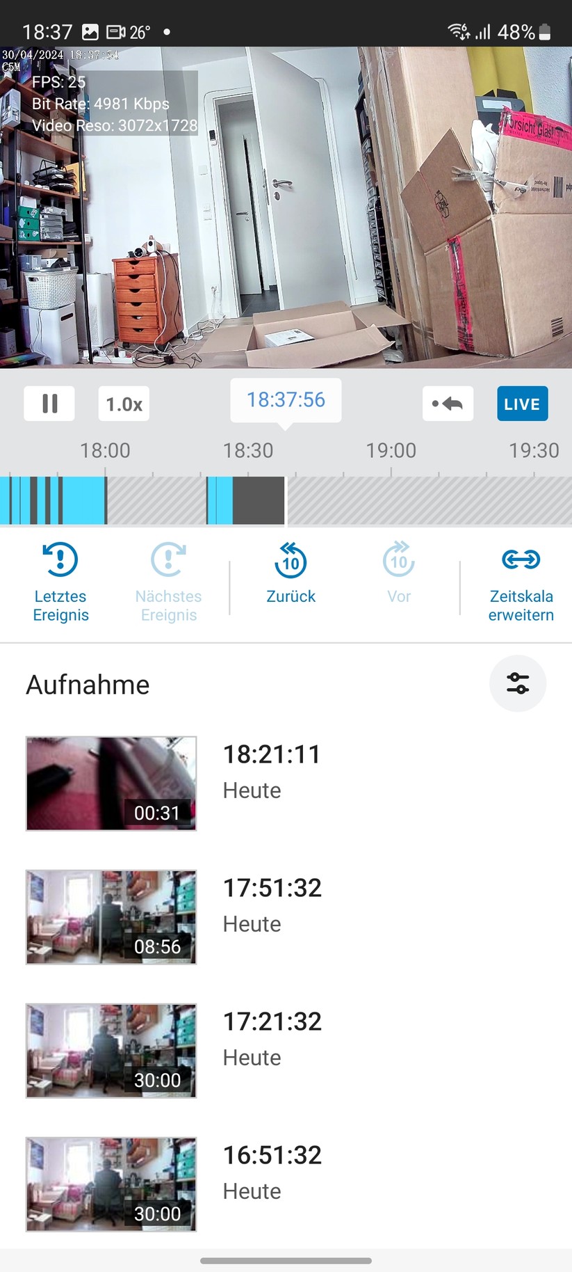 Foscam C5M 3K: Dank Onvif-Support können Anwender die Kamera auch mit Dritthersteller-Lösungen wie Synology Surveillance Station betreiben.