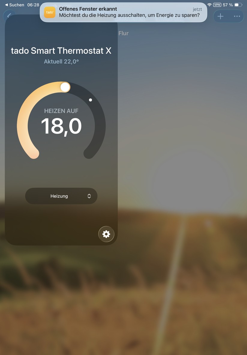 Tado X; Einbindung in Apple Home über Matter
