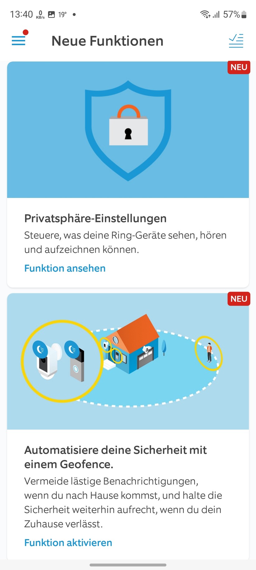 Ring Doorbell 4: Funktionen