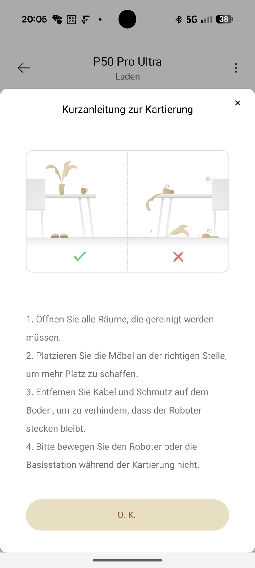 Mova P50 Pro Ultra – App & Einrichtung