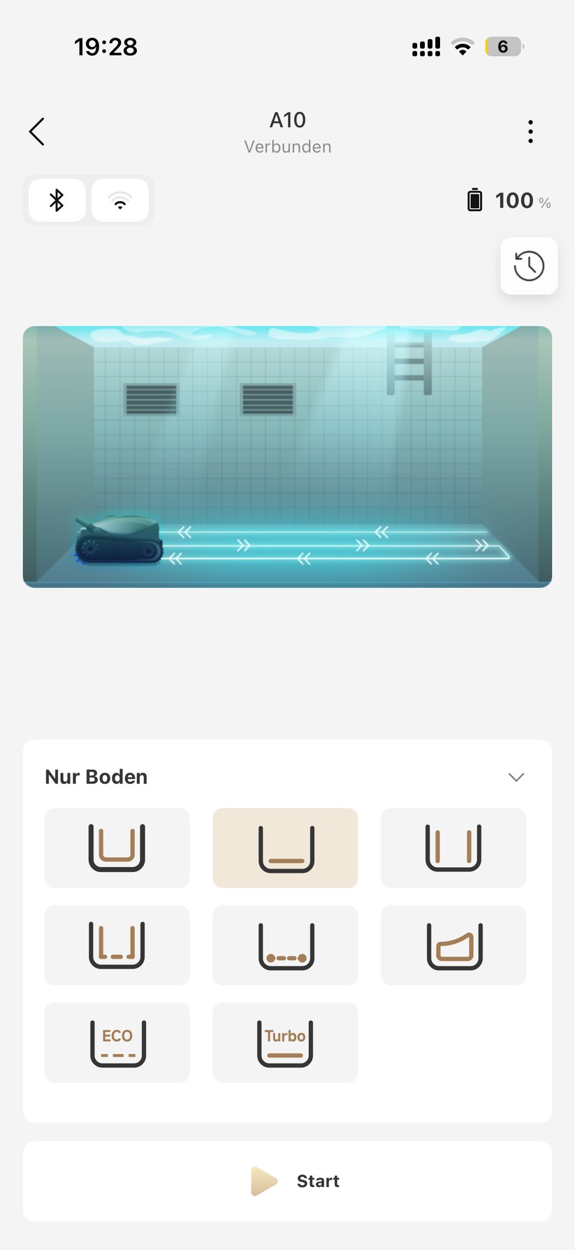 Poolroboter Mova Diver A10 - Bilder App