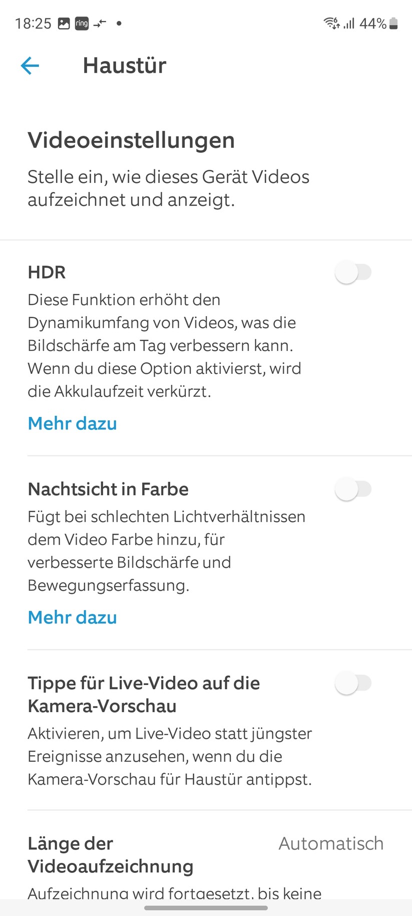Ring Battery Video Doorbell Plus: App, Setup, Einstellungen