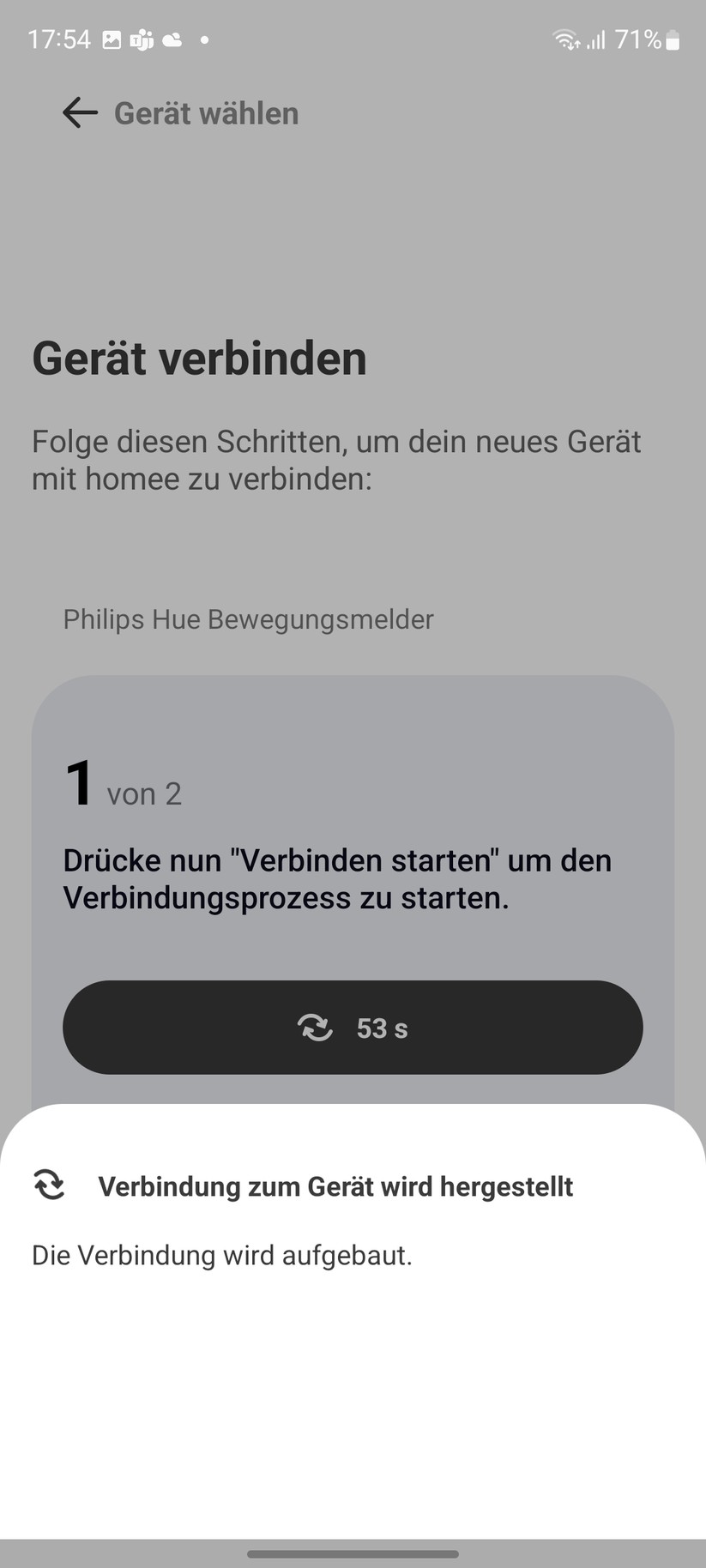 Homee: Smartphone- und Web-App