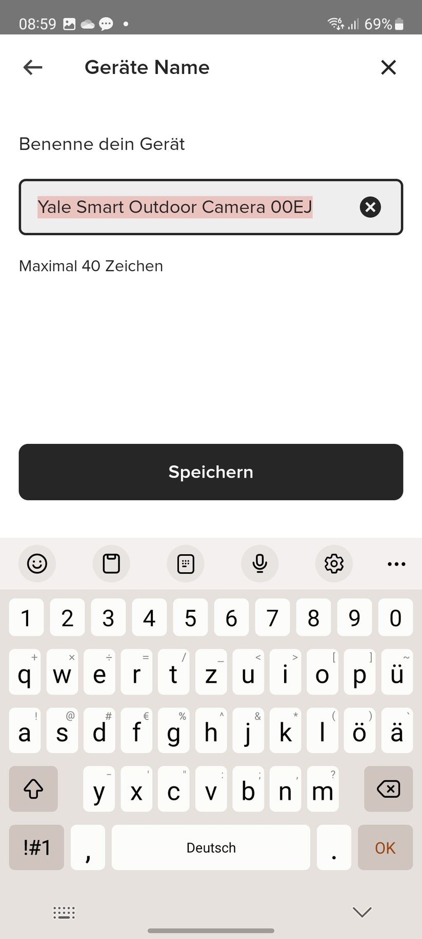 Yale Smart Outdoor Camera: Einrichtung und Einstellungen