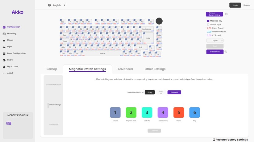 Akkogear Mod 007 HE Year of Dragon - Bilder App 