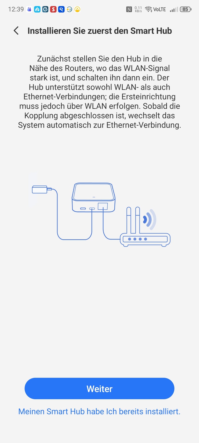 Heizkörperthermostat Meross MTS150HMA mit Matter-Hub MSH450: Set-up mit Meross-App