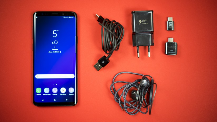 Das ist der Lieferumfang des Samsung Galaxy S9 Plus.