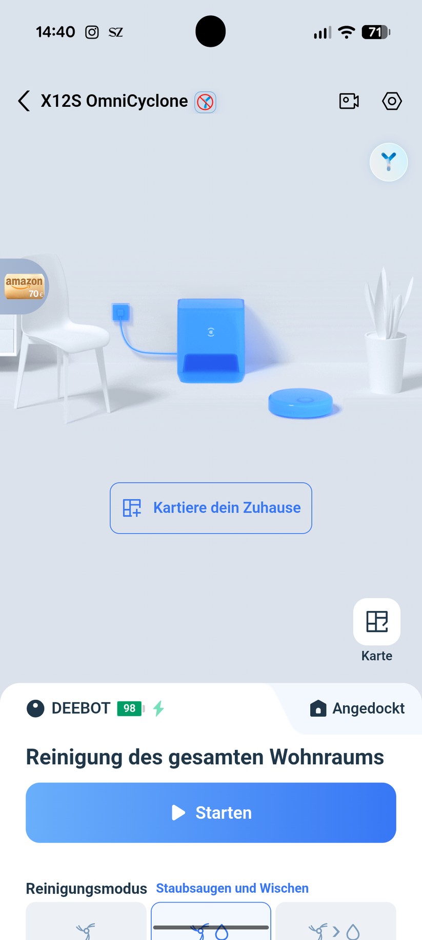 Ecovacs X12S Omnicyclone – App & Einrichtung