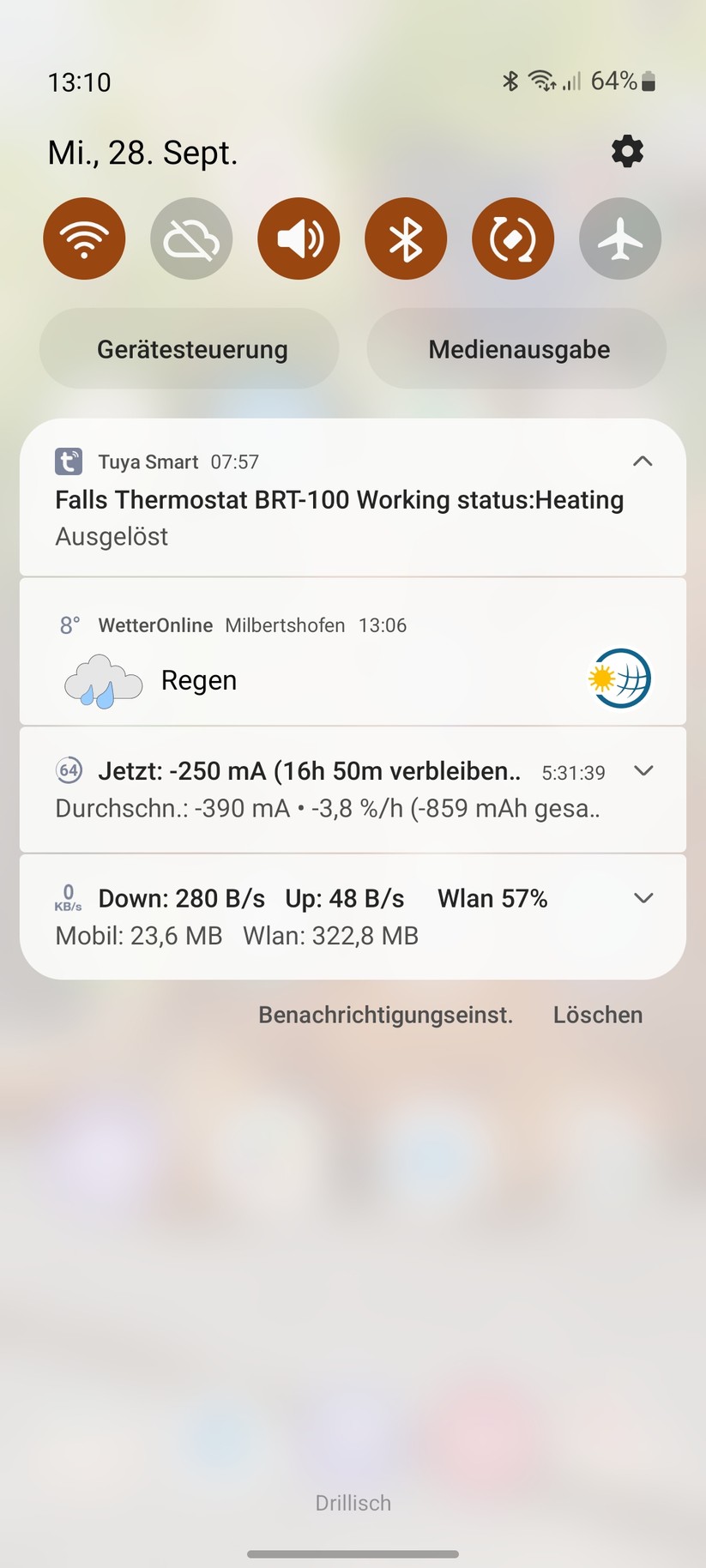 Heizkörperthermostat Moes BRT-100: App