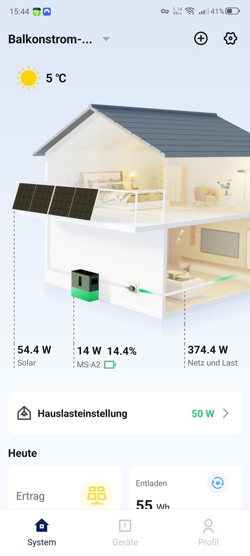 Mit der App S-Miles Home können Anwender den Stromspeicher umfassend konfigurieren. In Verbindung mit dem Smart Meter Shelly Pro 3EM lässt sich auch eine Nulleinspeisung realisieren, sodass praktisch kein überschüssiger Strom verschenkt, sondern selbst verbraucht wird.