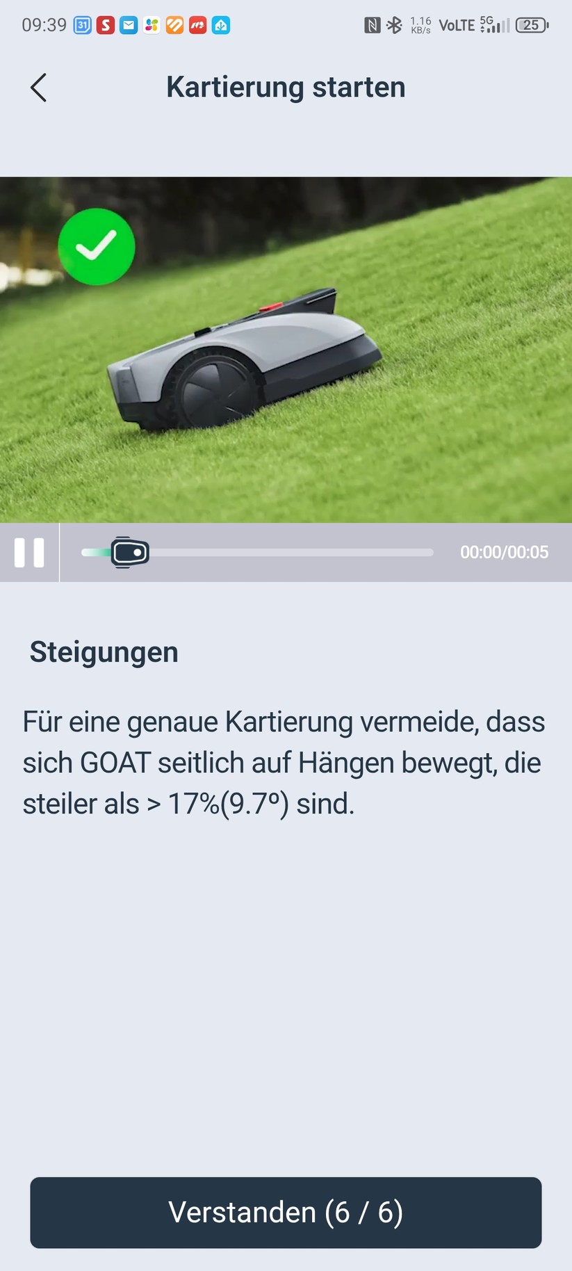 Ecovacs-App: Kartierung