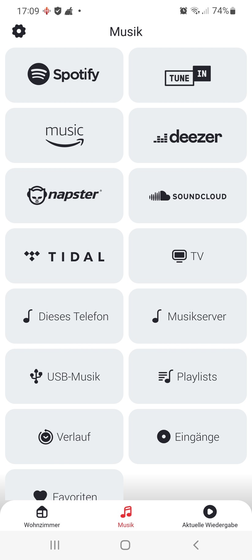 Denon Home Sound Bar 550: Über die HEOS-App hat man Zugriff auf diverse Streaming-Dienste.