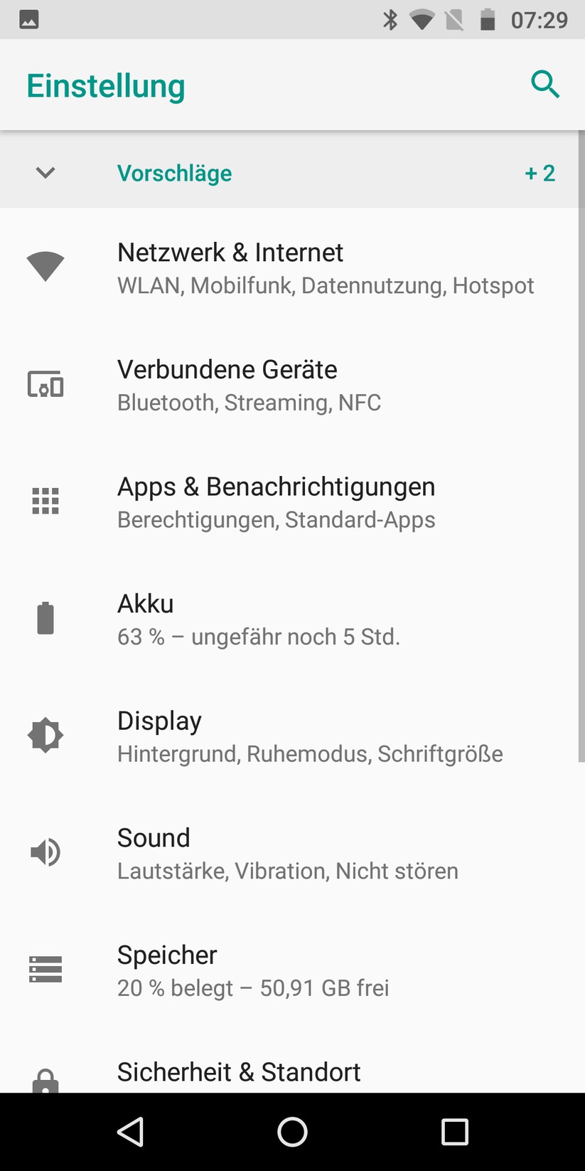 Einstellung