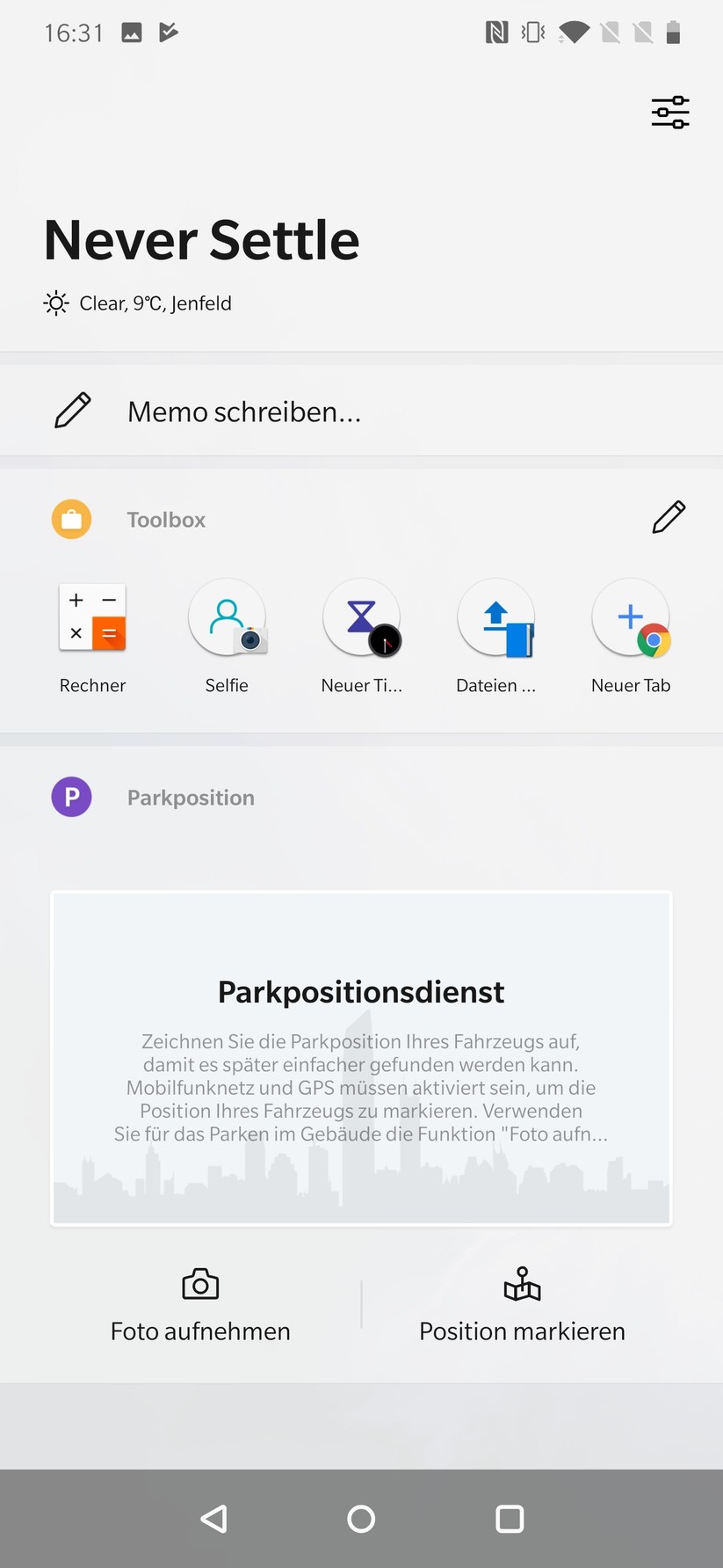 Oneplus Shelf – zentrale Ort für allgegenwärtige Informationen
