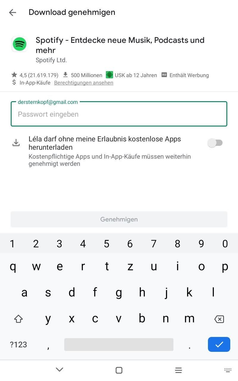 Family Link Einrichtung