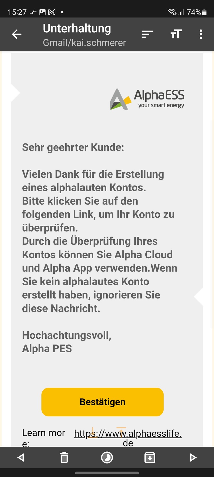  Inbetriebnahme mit App Alpha Lite