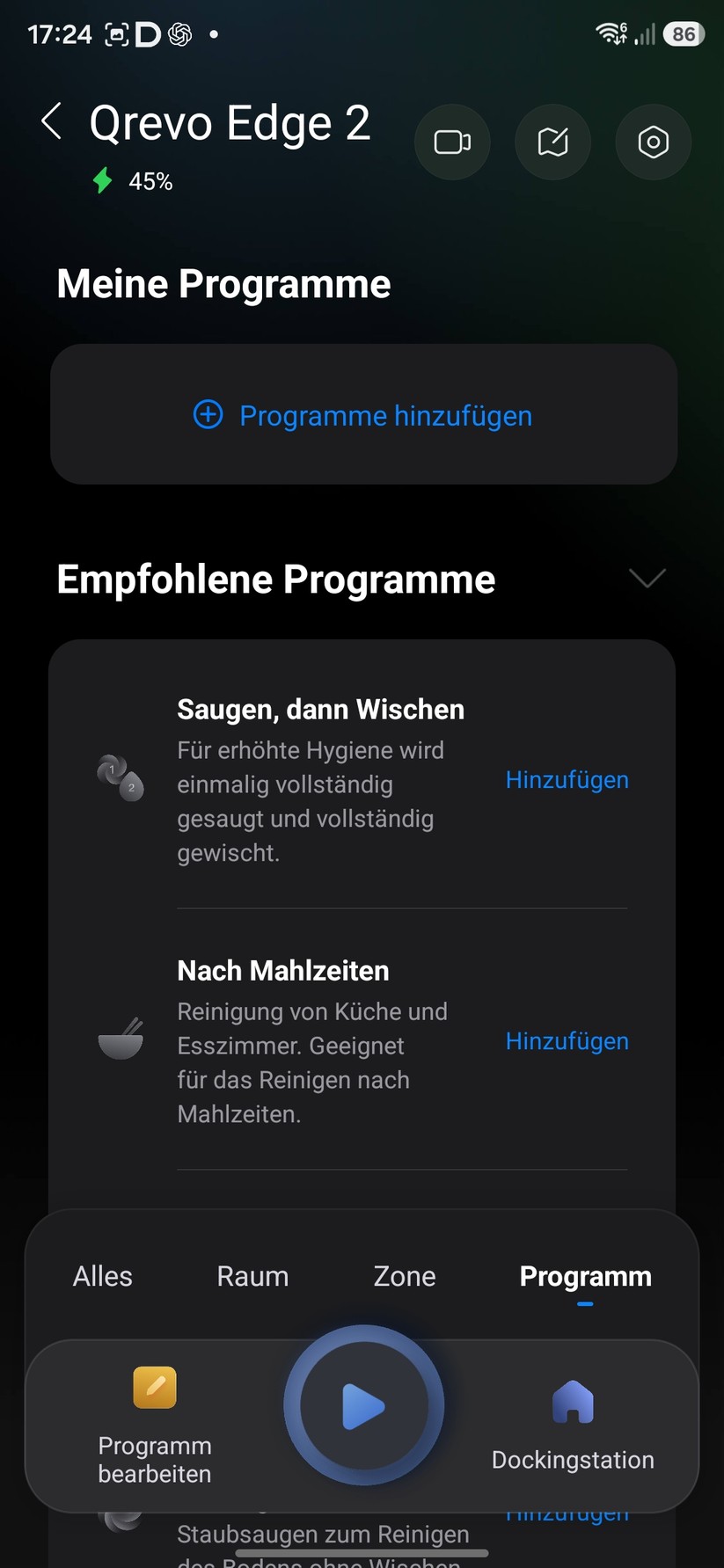 Roborock Qrevo Edge 2 – App & Einrichtung