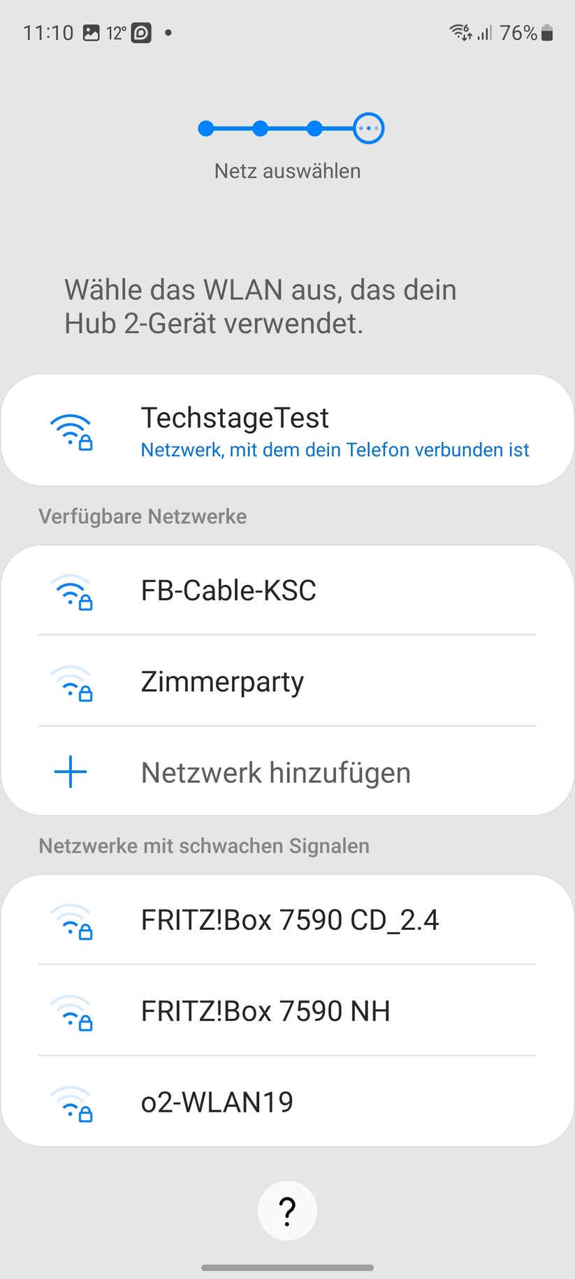 Bei der Kontaktaufnahme mit Samsung Smartthings meckert die Smartthings-App zwar über eine fehlende Matter-Zertifizierung. Trotzdem werden der Switchbot Hub2, seine Sensoren sowie die Vorhangsteuerung Switchbot Curtain in Smartthings eingebunden und können damit auch gesteuert werden.