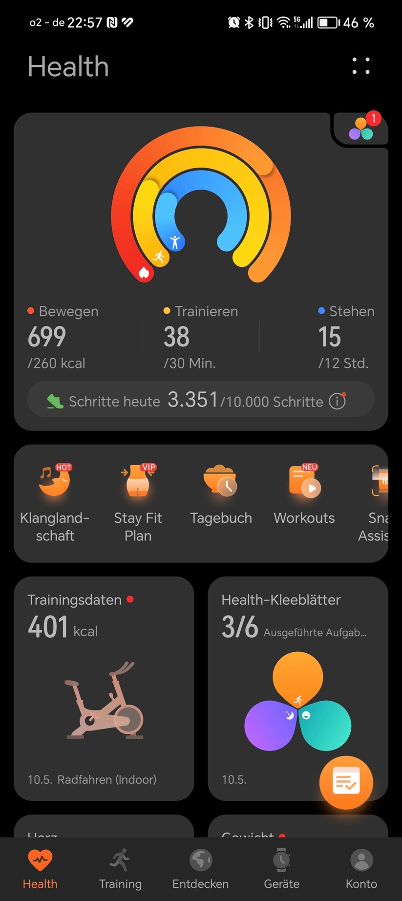 Huawei Watch Fit 3 - Health-App