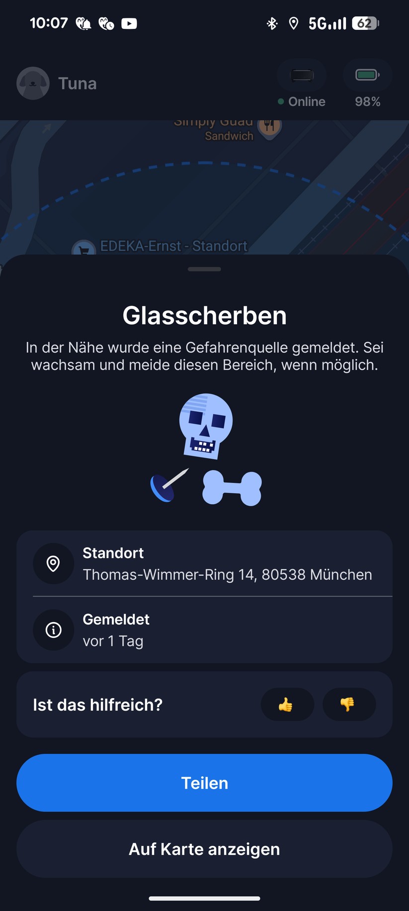 Tractive Dog 6 – App