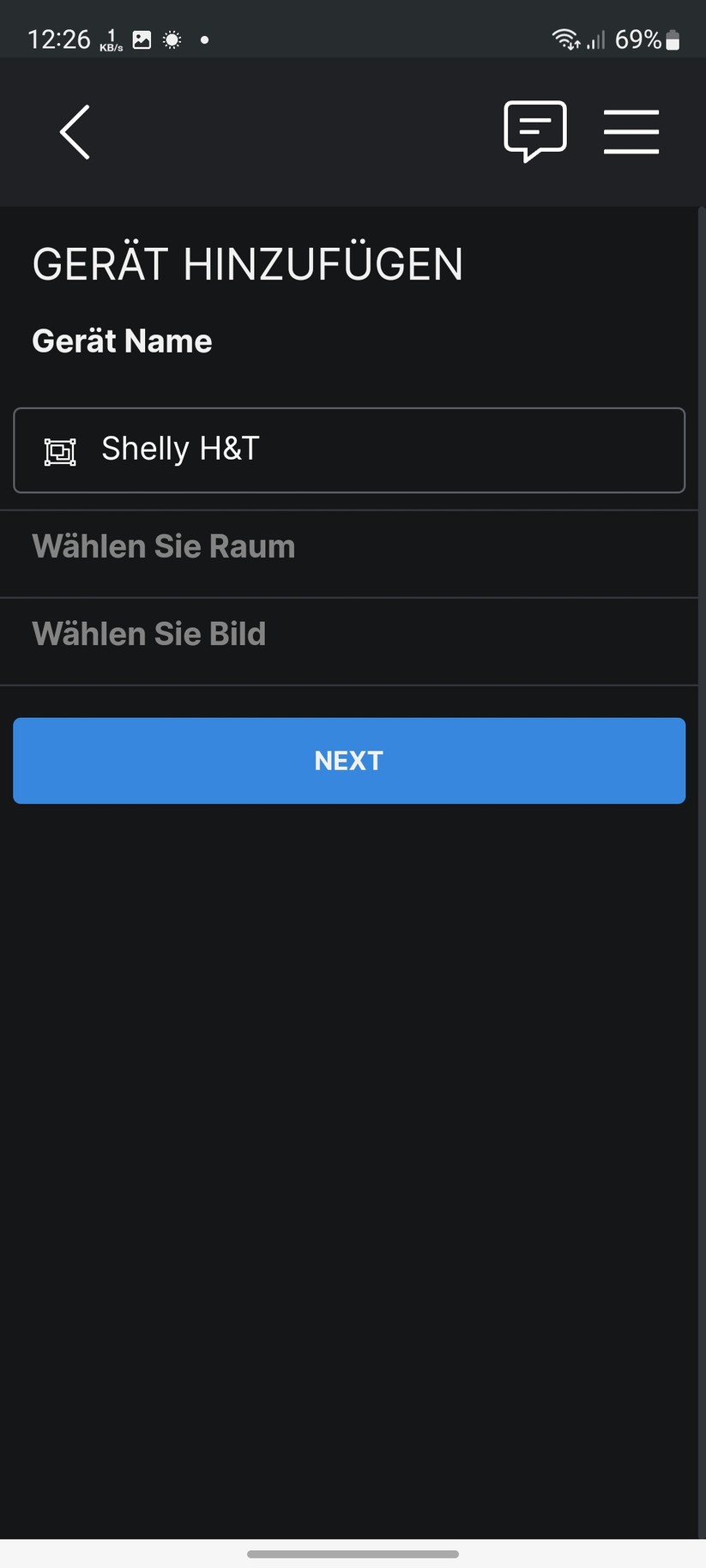 Shelly Cloud: Neues Gerät einrichten