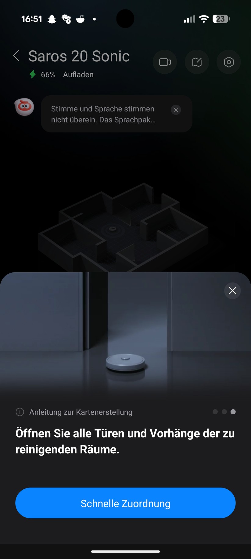 Roborock Saros 20 Sonic – App & Einrichtung