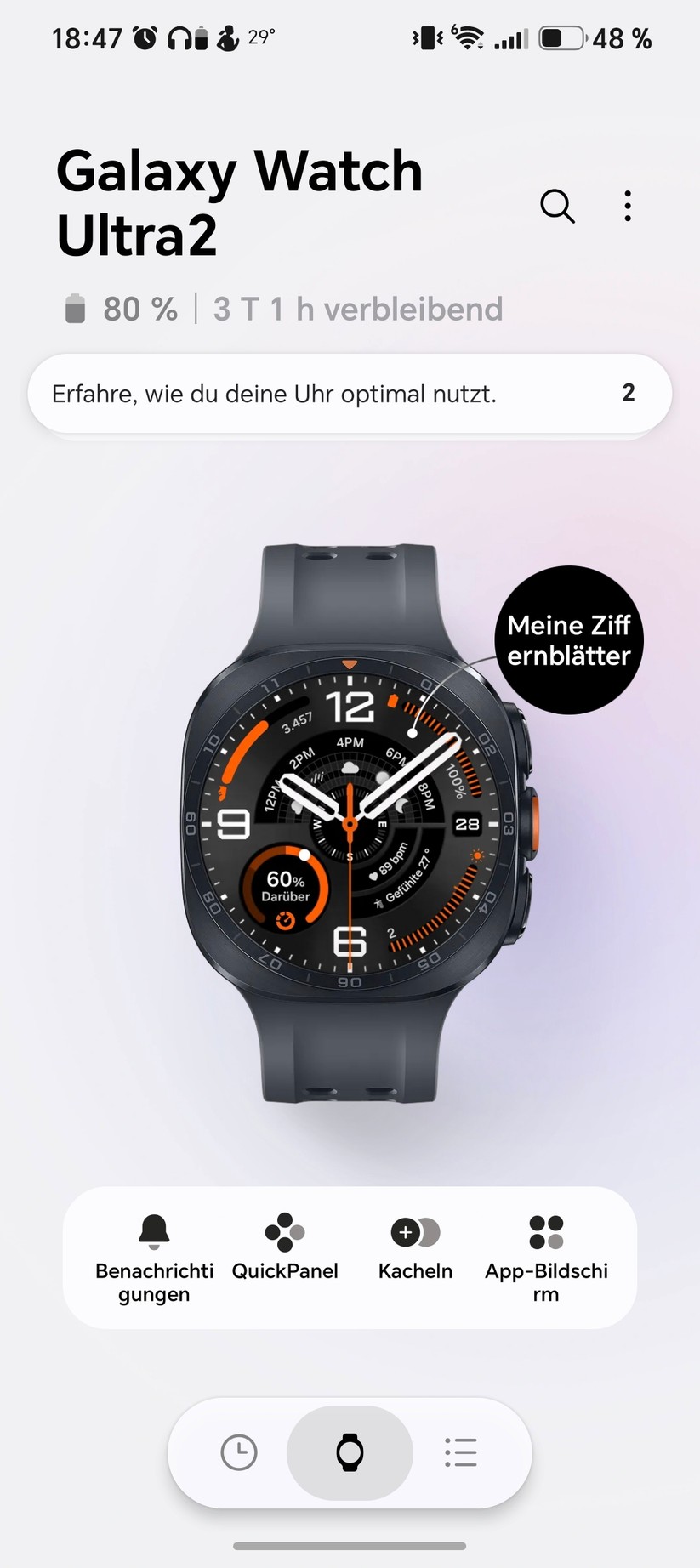 Samsung Galaxy Watch Ultra 2: Wearable-App