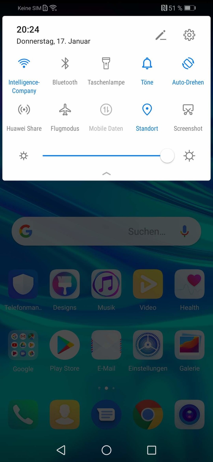 Kurzeinstellungen