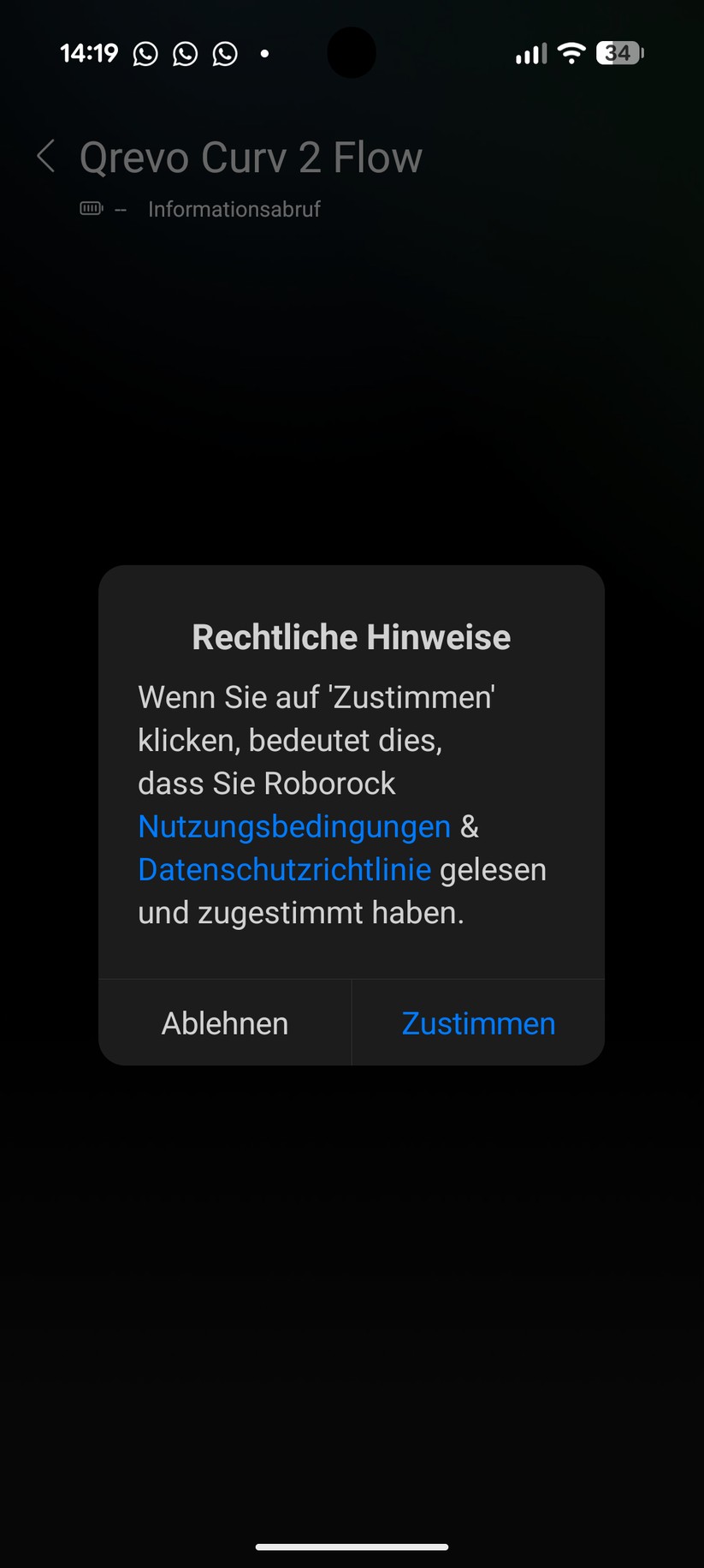 Roborock Qrevo Curv 2 Flow – App & Einrichtung