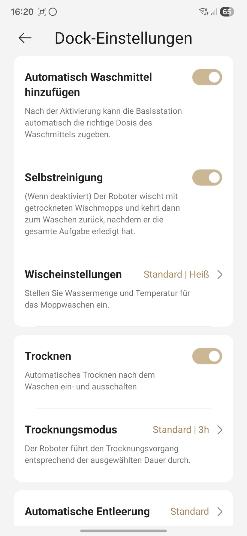 Mova P50 Ultra – App