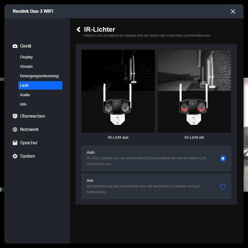 Reolink Duo 3 WiFi: Konfiguration mit Desktop-App