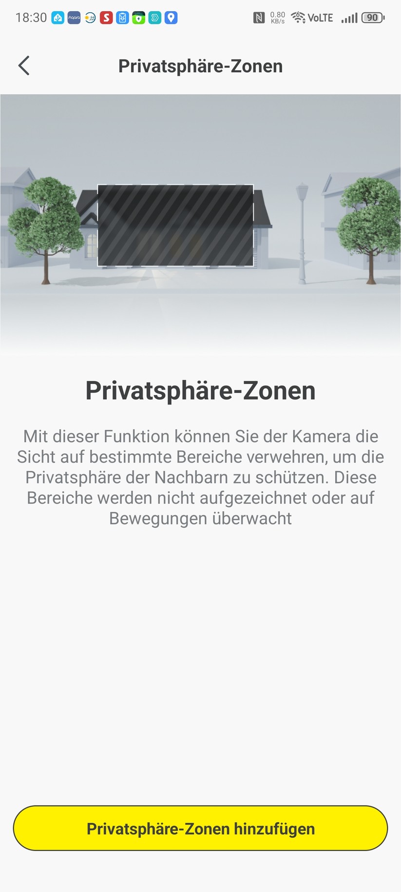 Baseus Security S2: Konfiguration mit der App