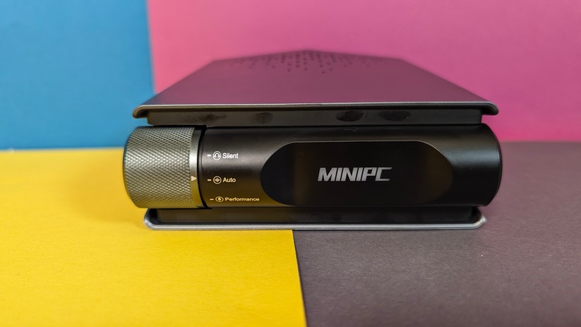 Mini-PC Ouvis AMR5 – Drehregler für Leistungsmodi