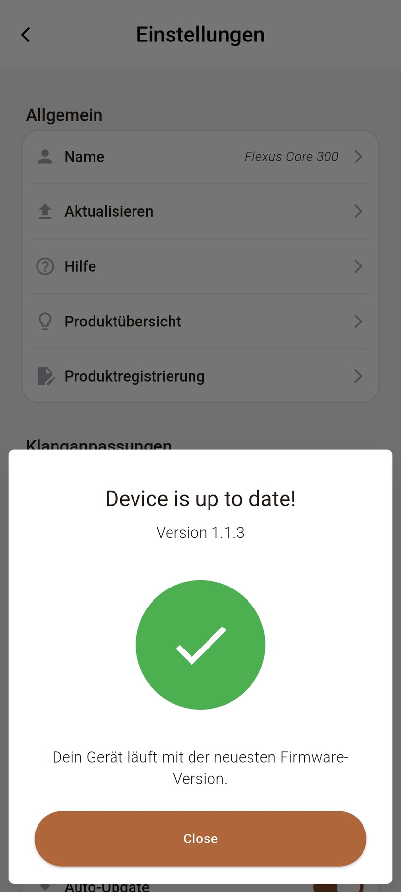Die Bedienung sowie die Dirac Live-Einmessung erfolgen mit der App Klipsch Connect Plus.
