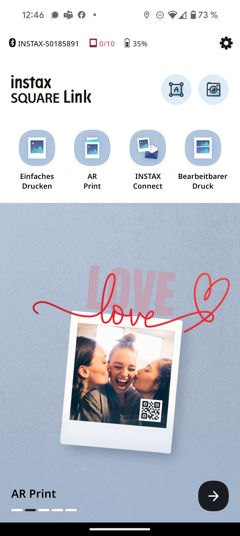 Instax Square Link Screenshot