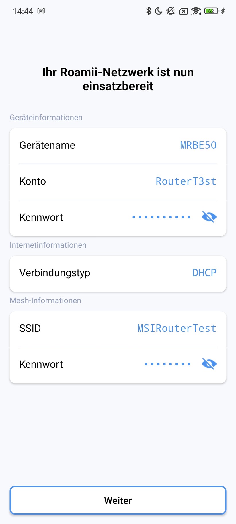 MSI Roamii BE Lite – App