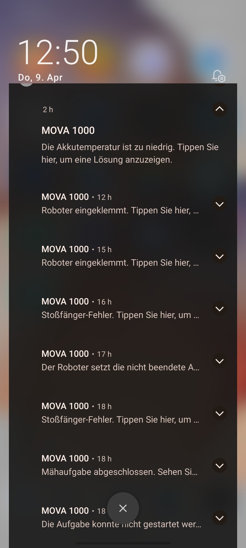 Mova 1000 – App